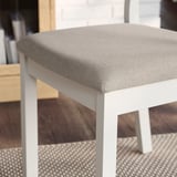 TONSTAD / TONSTAD Table and 4 chairs, off-white/off-white Fridtuna light beige, 150x80 cm