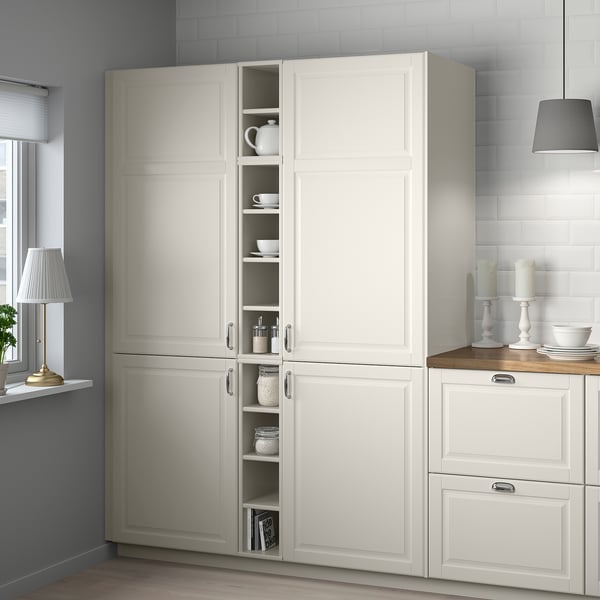 TORNVIKEN Open cabinet, off-white, 20x37x80 cm
