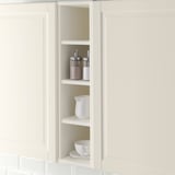 TORNVIKEN Open cabinet, off-white, 20x37x80 cm