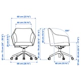 TOSSBERG / LÅNGFJÄLL Conference chair, Gunnared beige/black