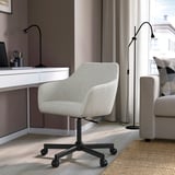 TOSSBERG / MALSKÄR Swivel chair, Gunnared beige/black