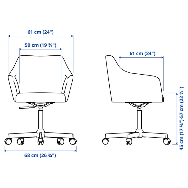 TOSSBERG / MALSKÄR Swivel chair, Gunnared dark grey/black