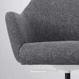 TOSSBERG / MALSKÄR Swivel chair, Gunnared dark grey/white