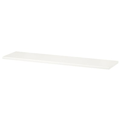 TRANHULT Shelf, white stained aspen, 120x30 cm