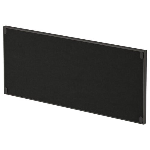 Black rectangular TROTTEN double-sided notice and whiteboard, smooth edges.