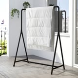 TURBO Clothes rack, in/outdoor, black, 117x59 cm