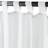 TUVÄNGSFLY Sheer curtains, 1 pair, white embroidery, 145x300 cm