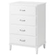 TYSSEDAL Chest Of 4 Drawers White 67x102 Cm IKEA tyssedal-chest-of-4-drawers-white-67x102-cm-ikea