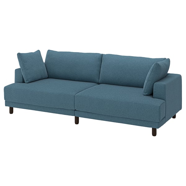 UPPÅKRA 3-seat modular sofa, Axvall dark grey-blue