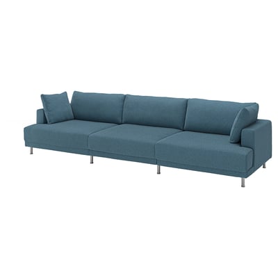 UPPÅKRA 4,5-seat modular sofa, Axvall dark grey-blue