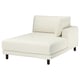 UPPÅKRA Chaise longue module, with armrest right/Axvall off-white