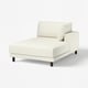 UPPÅKRA Chaise longue module, with armrest right/Axvall off-white
