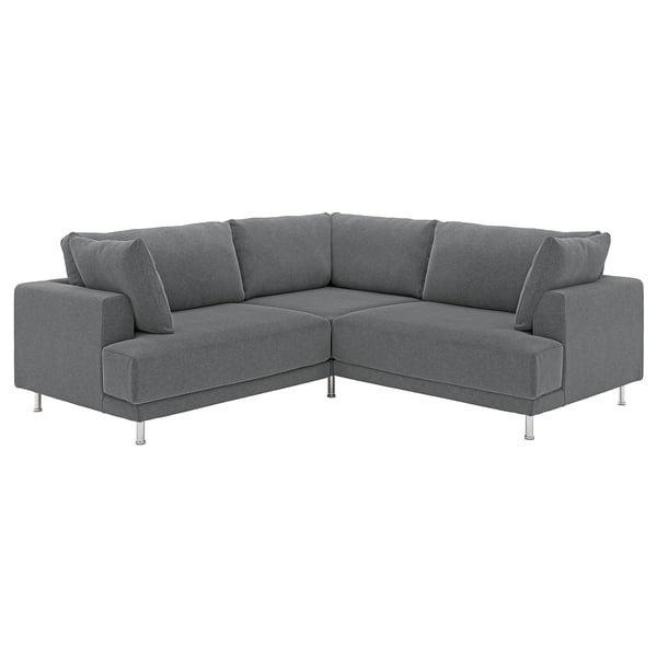 UPPÅKRA Modular corner sofa, 3-seat, Johanneshov dark grey