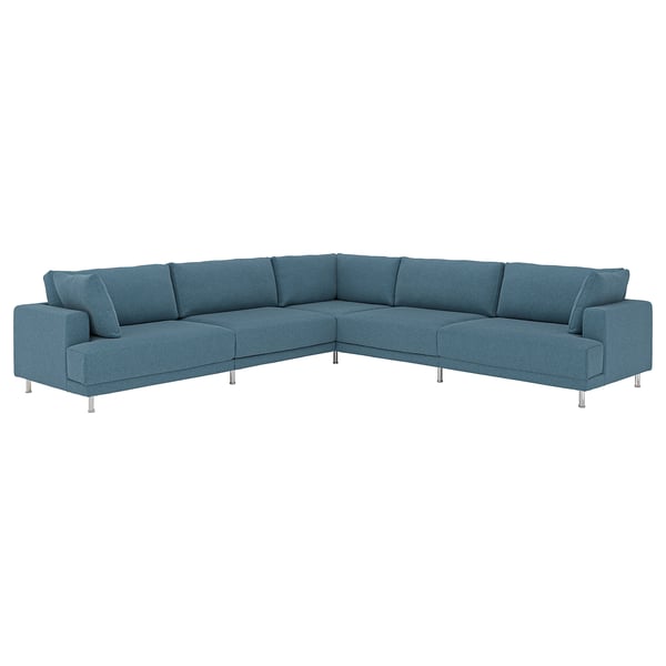 UPPÅKRA Modular corner sofa, 6 seat, Axvall dark grey-blue