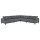 UPPÅKRA Modular corner sofa, 6 seat, Johanneshov dark grey