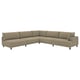 UPPÅKRA Modular corner sofa, 6 seat, with open end, left/Johanneshov brown-beige
