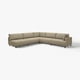 The UPPÅKRA sofa, a beige-colored, modular sectional with a modern design and comfortable cushions.