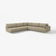 UPPÅKRA tan sectional sofa, modern, modular design, computation chair.