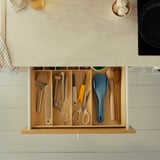 UPPFYLLD 3-piece kitchen utensil set, dark grey-blue