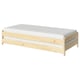 Option: UTÅKER Stackable bed with 2 mattresses, pine/Åfjäll medium firm, 80x200 cm
