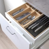 UTRUSTA Drawer front, low, white, 60 cm