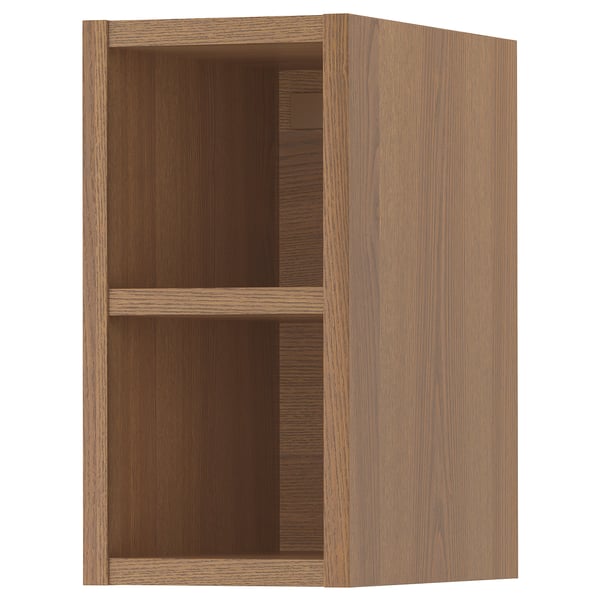 VADHOLMA Open storage, brown/stained ash, 20x37x40 cm
