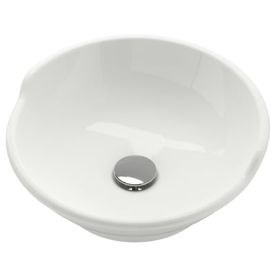 VÄSTERSJÖN Countertop wash-basin, white, 40 cm