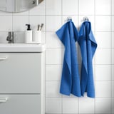 VÅGSJÖN Hand towel, bright blue, 40x70 cm