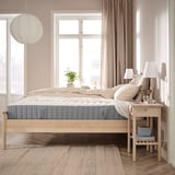 VALEVÅG Pocket sprung mattress, extra firm/light blue, 180x200 cm