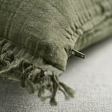 VALLKRASSING Cushion cover, grey-green, 50x50 cm
