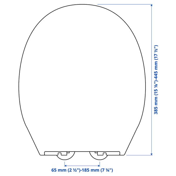 VALLOXEN Toilet seat, white