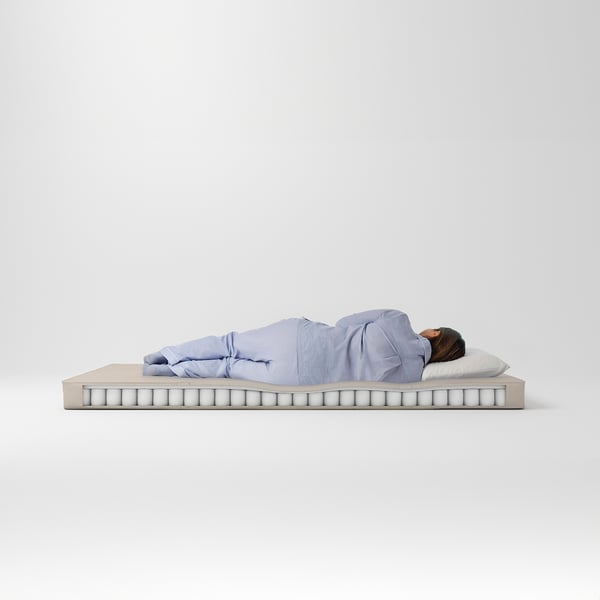 VANNAREID Pocket sprung mattress, extra firm/beige, 80x200 cm