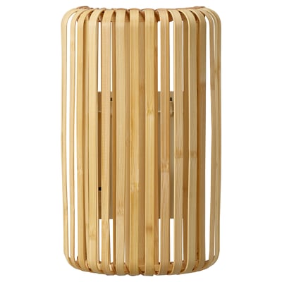 VARPTROSS Wall lamp, wired-in installation, bamboo, 30 cm