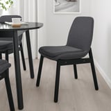 VEDBO Chair, black/Gunnared dark grey