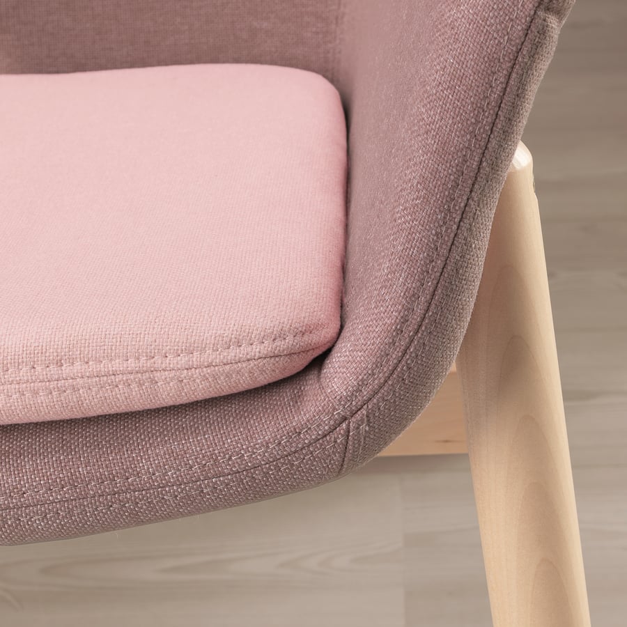 VEDBO highback armchair, Gunnared light brownpink IKEA