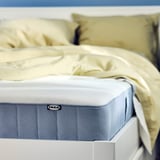 VESTERÖY Pocket sprung mattress, extra firm/light blue, 140x200 cm