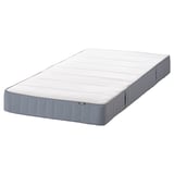 VESTMARKA Sprung mattress, extra firm/light blue, 90x200 cm