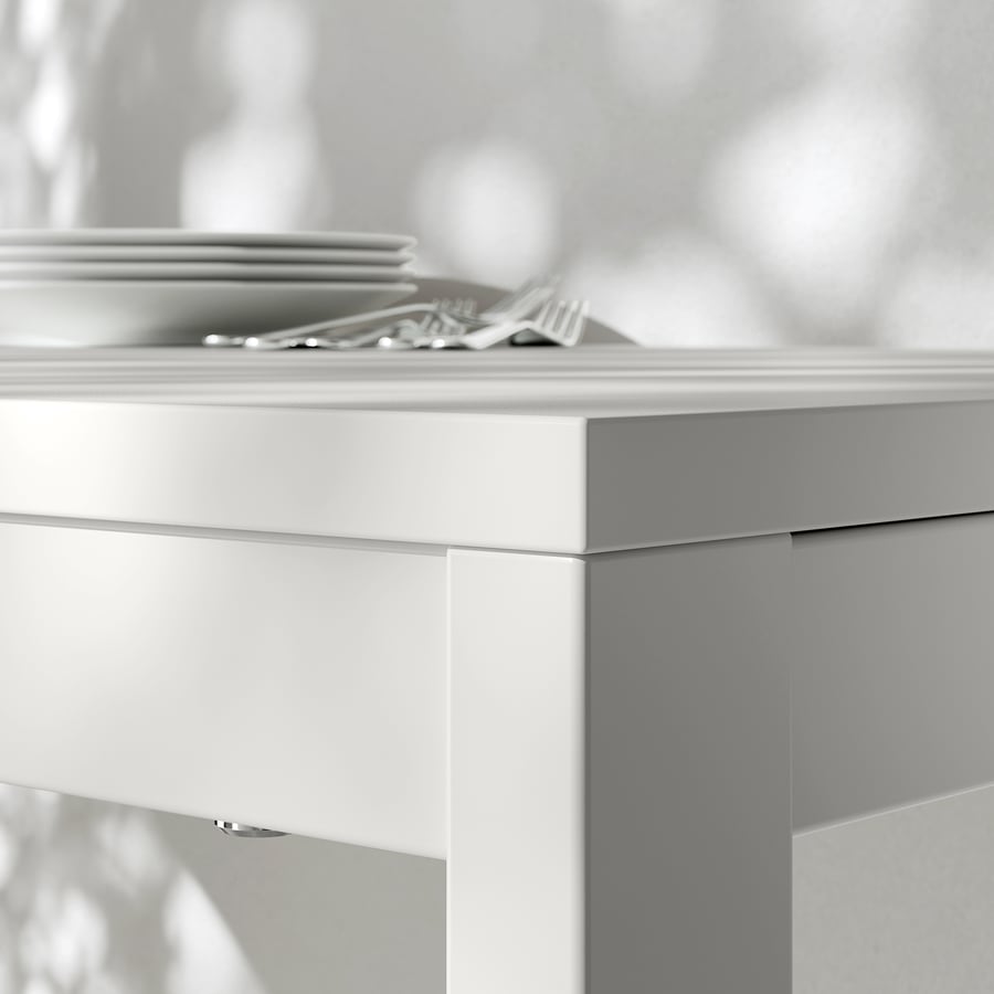 VIHALS extendable table, white, 84/120x74 cm - IKEA