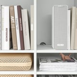 VIHALS Shelving combination, white, 286x37x200 cm