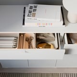 VIHALS Sideboard, white, 140x37x75 cm
