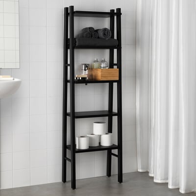 VILTO Shelving unit, black, 46x150 cm