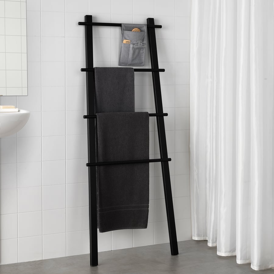 VILTO towel stand, black IKEA