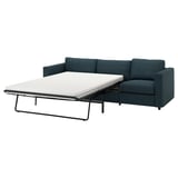 VIMLE 3-seat sofa-bed, Hillared dark blue