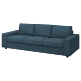 VIMLE 3-seat sofa-bed, with wide armrests/Hillared dark blue