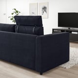 VIMLE 3-seat sofa, with headrest/Saxemara black-blue
