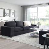 VIMLE 3-seat sofa, with wide armrests/Saxemara black-blue