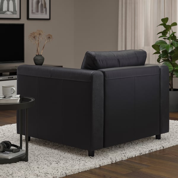 VIMLE Armchair, Grann/Bomstad black