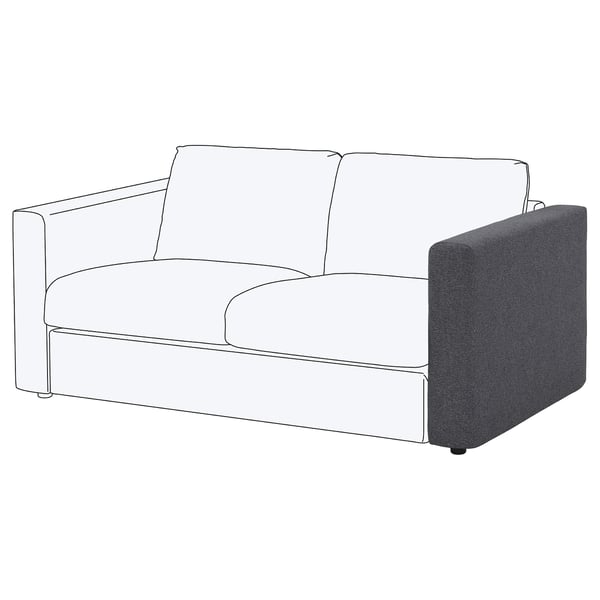 VIMLE Armrest, Gunnared medium grey