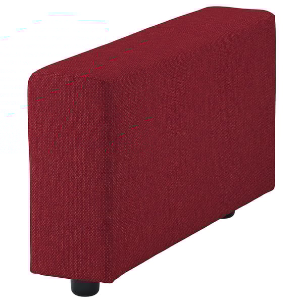 VIMLE Armrest, with wide armrests/Lejde red/brown