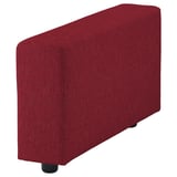 VIMLE Armrest, with wide armrests/Lejde red/brown
